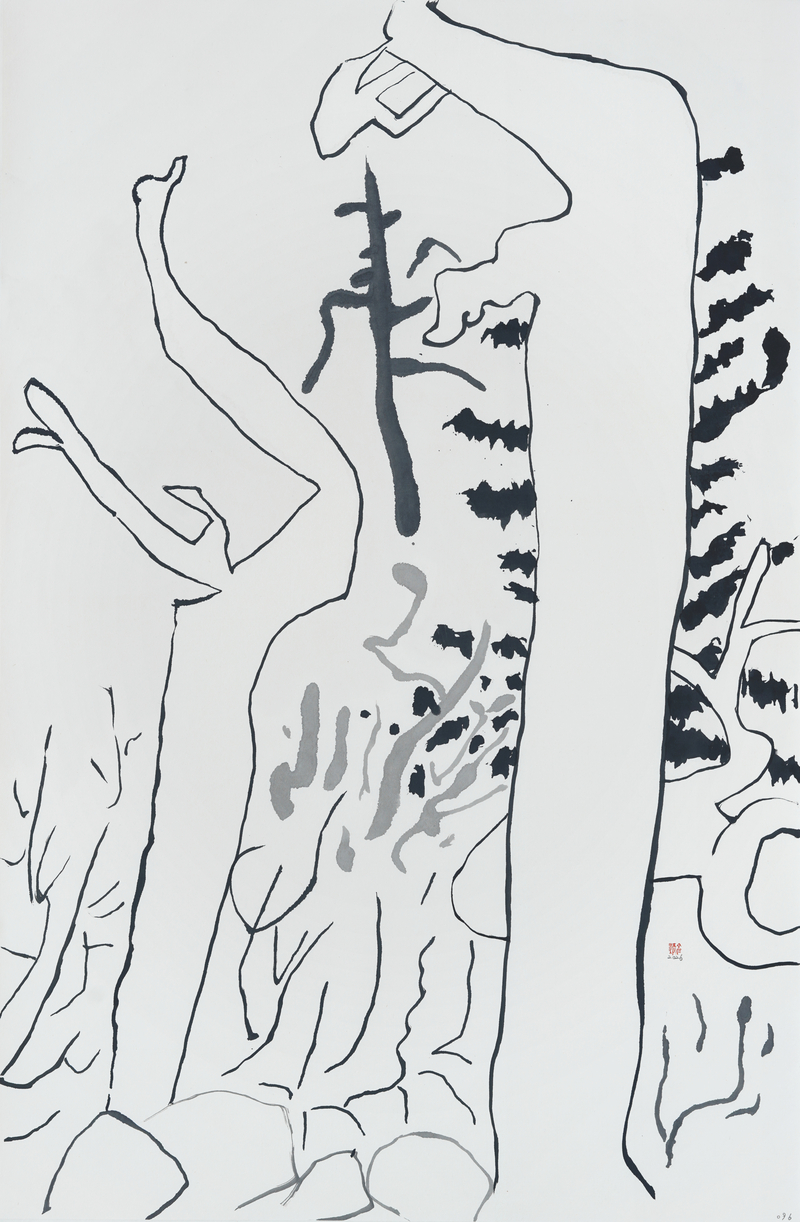장병언, structure landscape 096, ink_on_paper, painting, 2026
